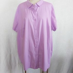 Short sleeved lavender blouse.  Women's 22/24